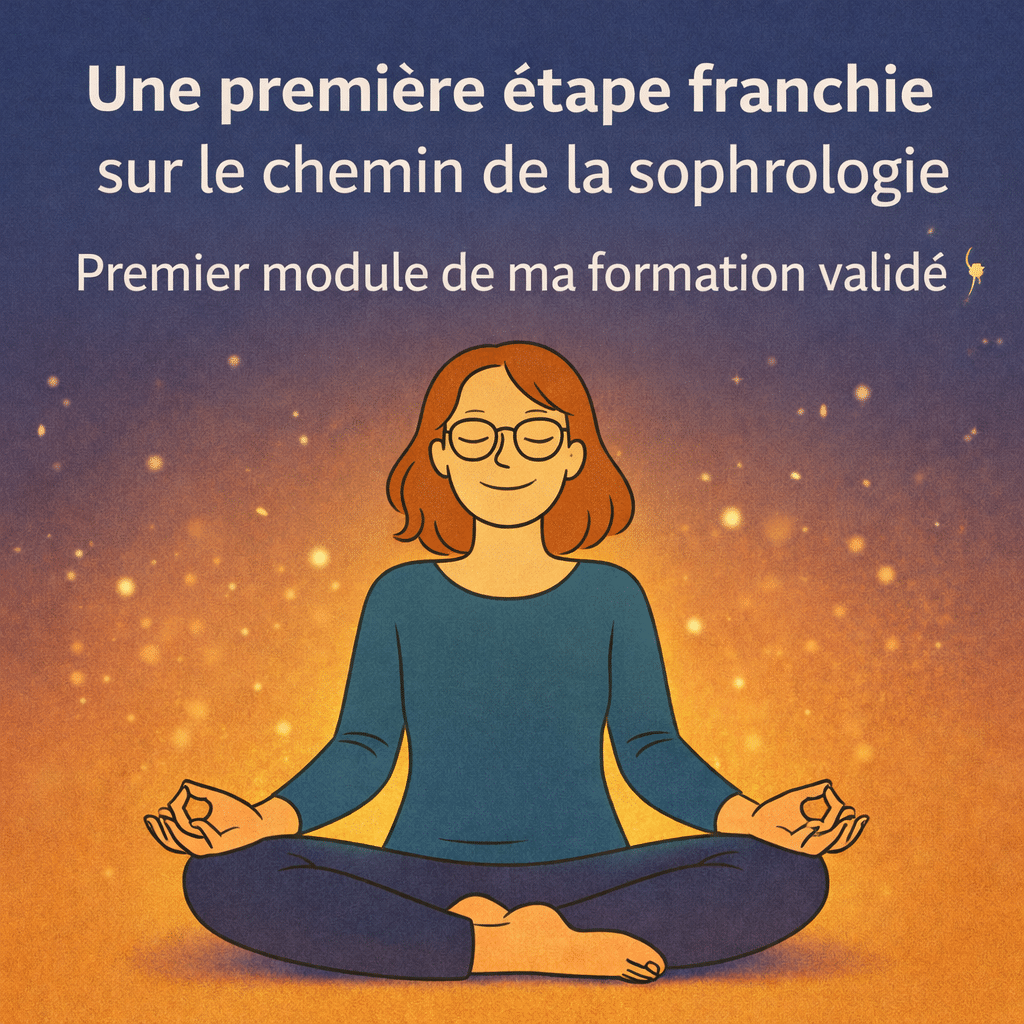 🌿 Une première étape franchie sur le chemin de la sophrologie